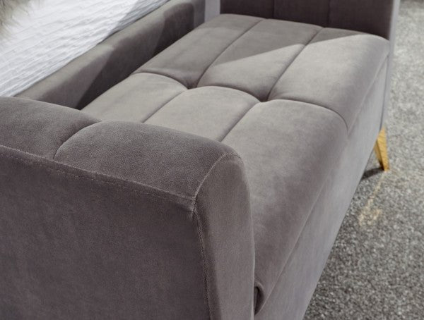 Pettine Velvet Ottoman Storage Bench - GFW