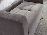 Pettine Velvet Ottoman Storage Bench - GFW