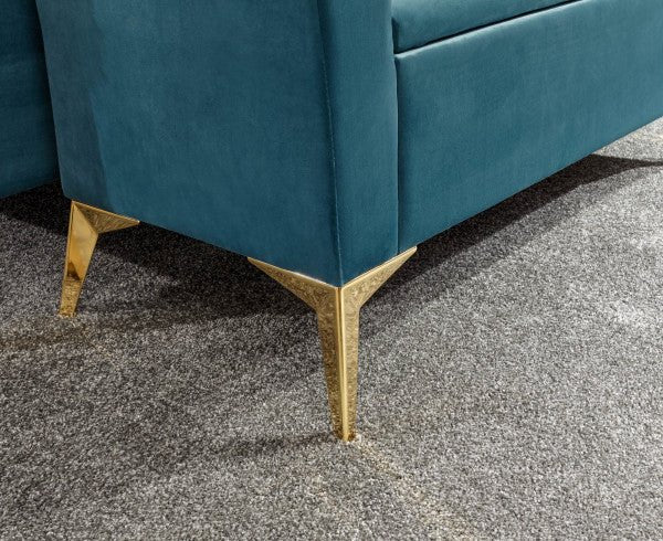 Pettine Velvet Ottoman Storage Bench - GFW
