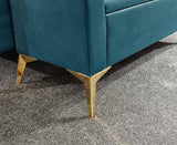 Pettine Velvet Ottoman Storage Bench - GFW