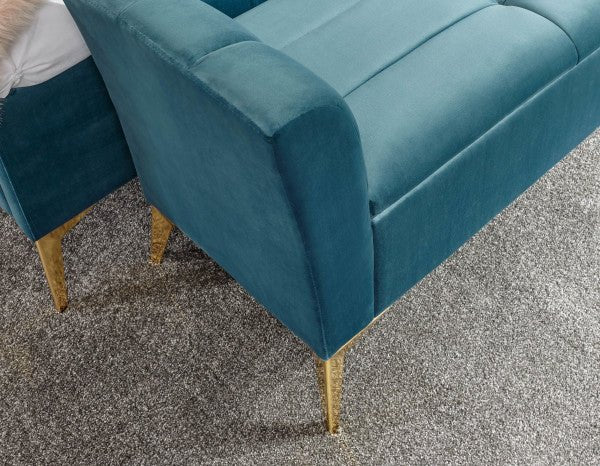 Pettine Velvet Ottoman Storage Bench - GFW
