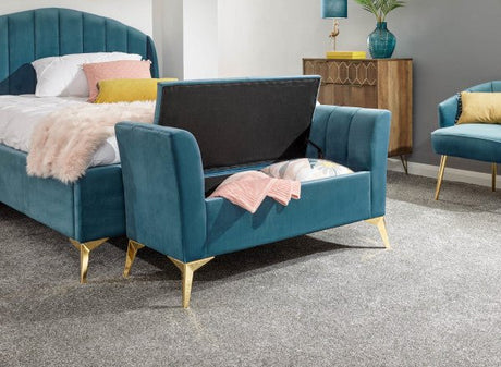 Pettine Velvet Ottoman Storage Bench - GFW