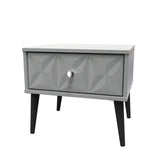 Pixel 1 Drawer Bedside Cabinet with Dark Scandinavian Legs - Welcome Furniture
