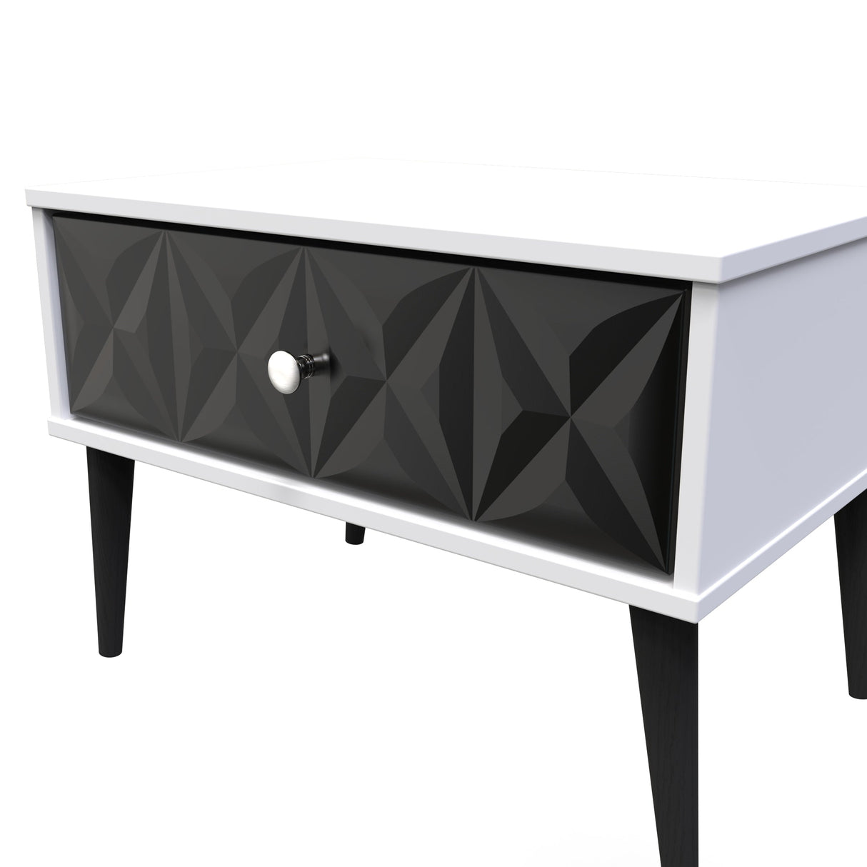 Pixel 1 Drawer Midi Chest with Dark Scandinavian Legs - Welcome Furniture