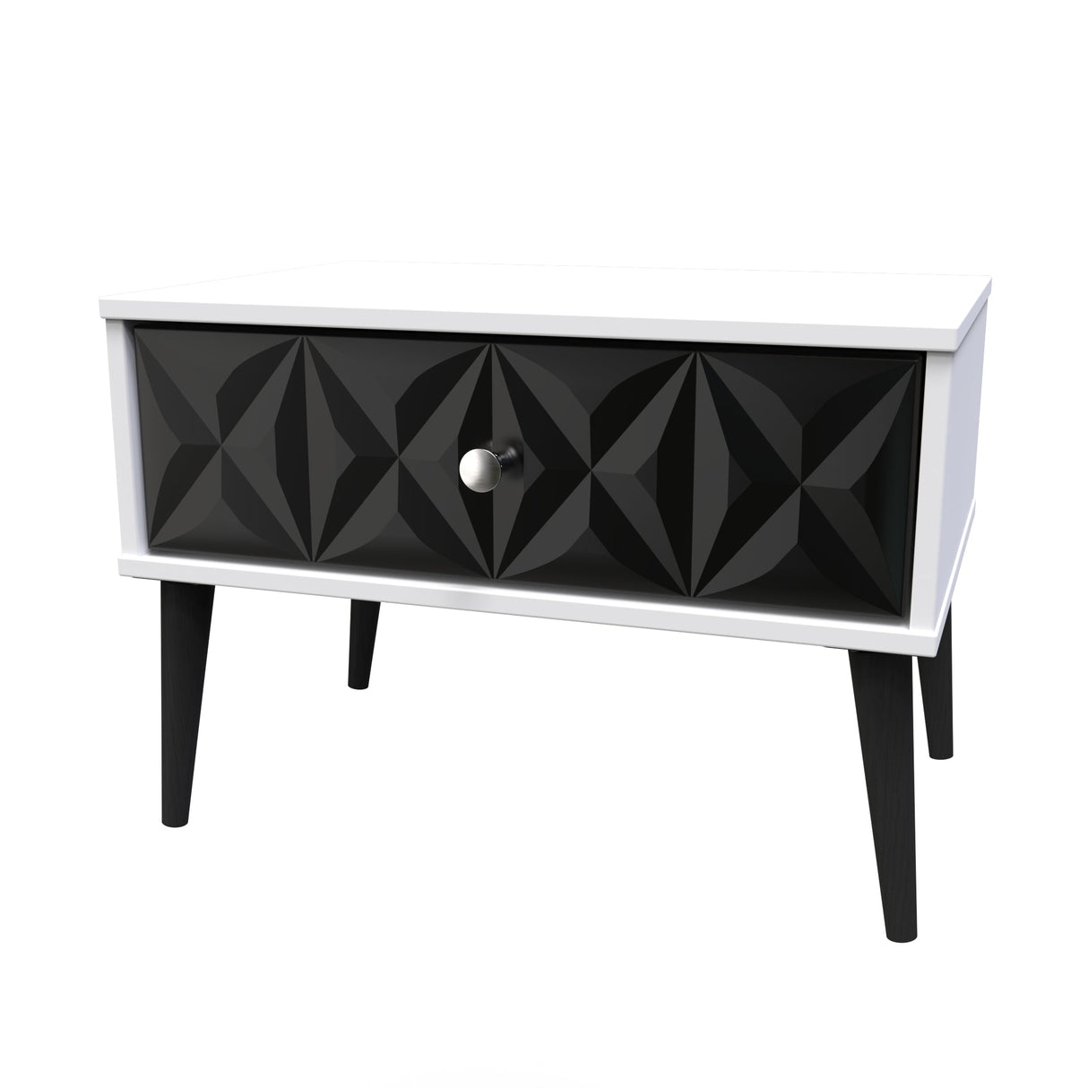 Pixel 1 Drawer Midi Chest with Dark Scandinavian Legs - Welcome Furniture