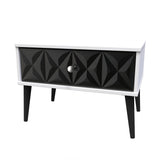 Pixel 1 Drawer Midi Chest with Dark Scandinavian Legs - Welcome Furniture