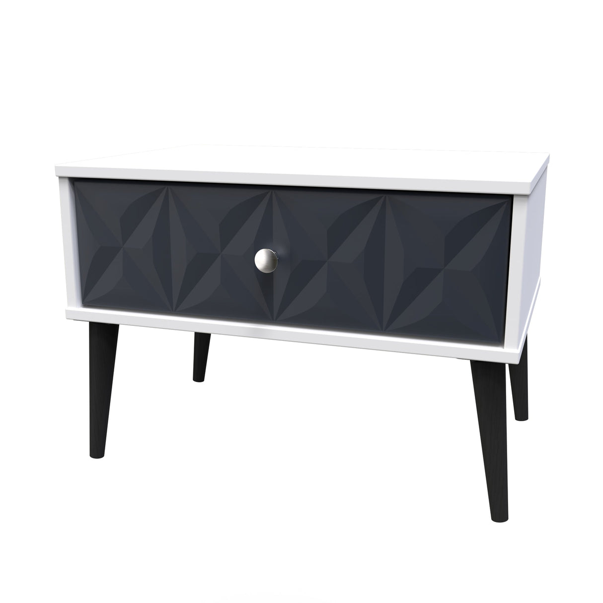 Pixel 1 Drawer Midi Chest with Dark Scandinavian Legs - Welcome Furniture