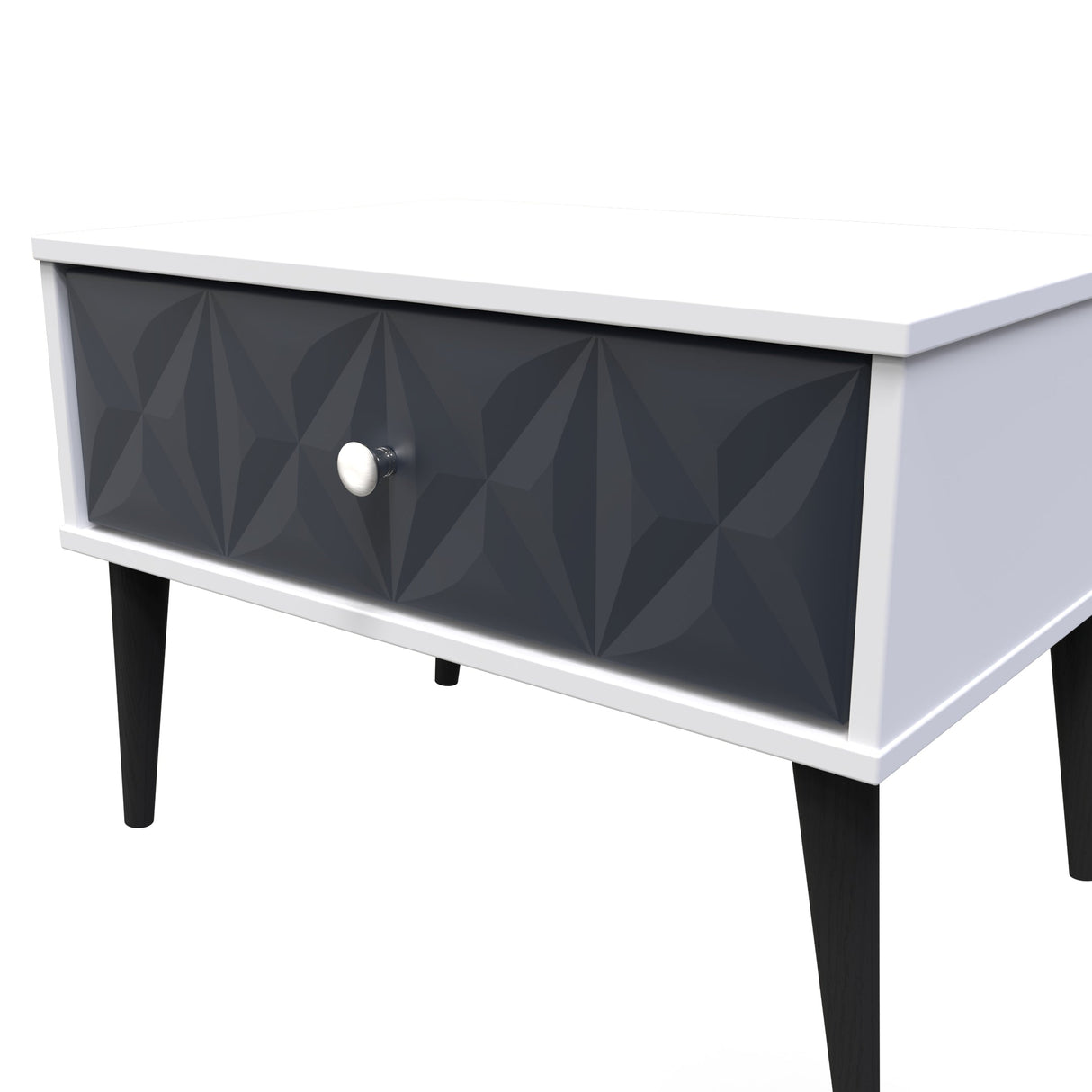 Pixel 1 Drawer Midi Chest with Dark Scandinavian Legs - Welcome Furniture