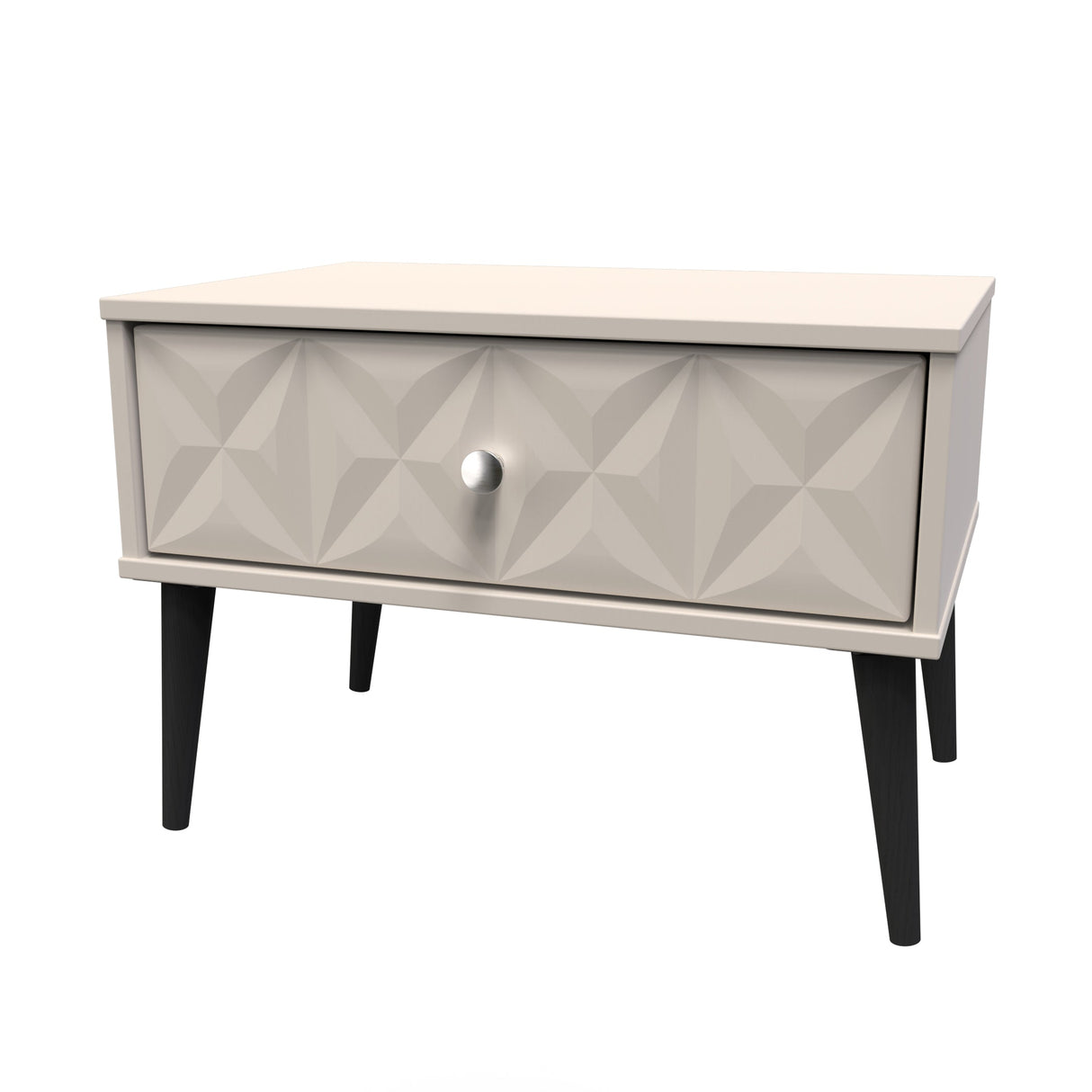 Pixel 1 Drawer Midi Chest with Dark Scandinavian Legs - Welcome Furniture