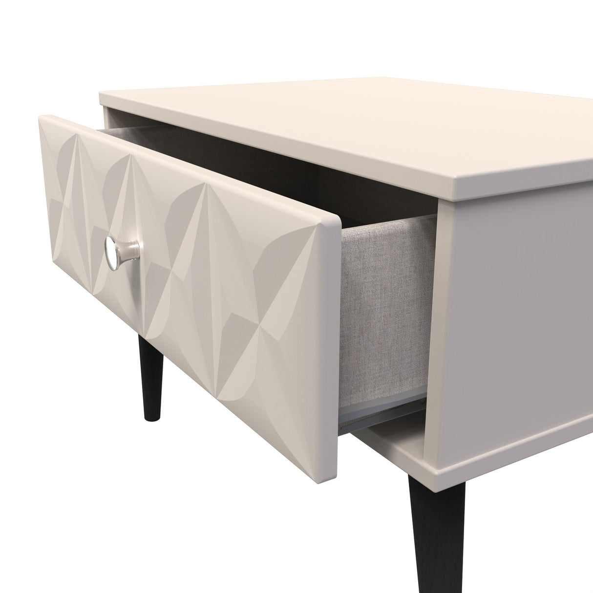 Pixel 1 Drawer Midi Chest with Dark Scandinavian Legs - Welcome Furniture