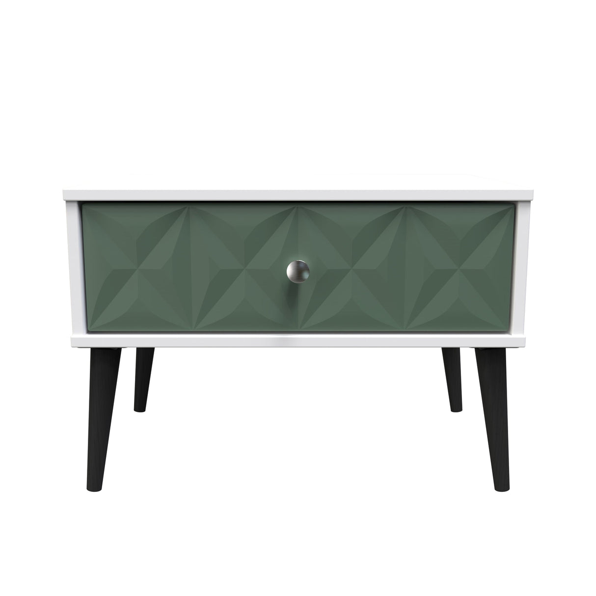 Pixel 1 Drawer Midi Chest with Dark Scandinavian Legs - Welcome Furniture