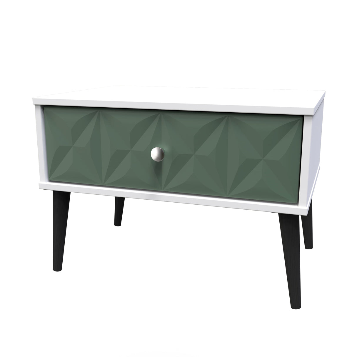 Pixel 1 Drawer Midi Chest with Dark Scandinavian Legs - Welcome Furniture