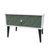 Pixel 1 Drawer Midi Chest with Dark Scandinavian Legs - Welcome Furniture