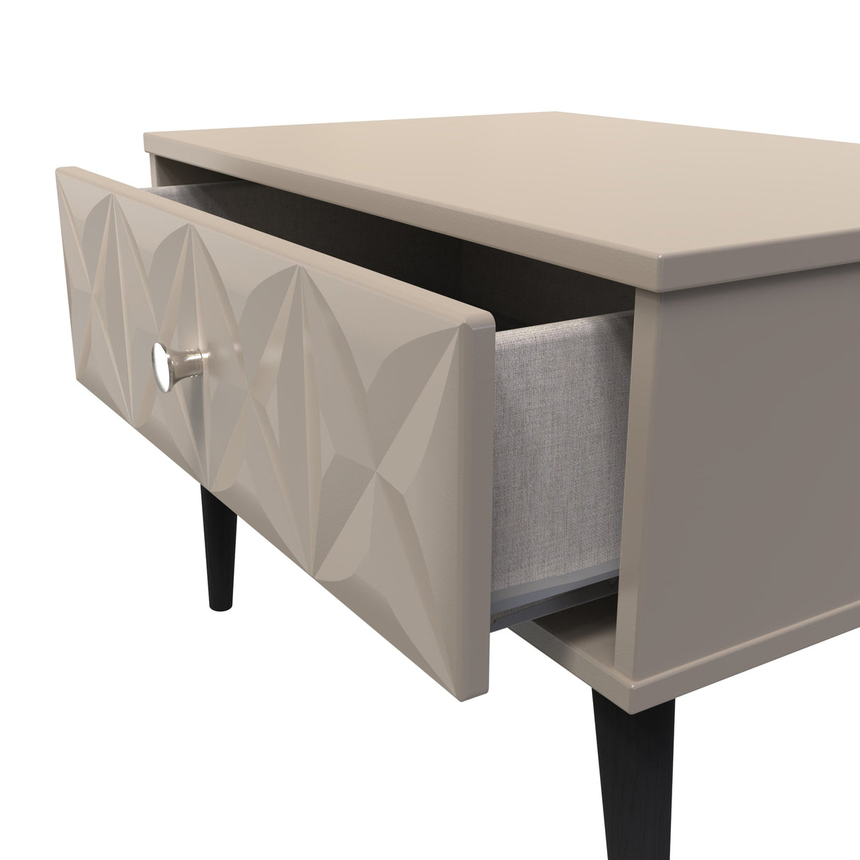 Pixel 1 Drawer Midi Chest with Dark Scandinavian Legs - Welcome Furniture