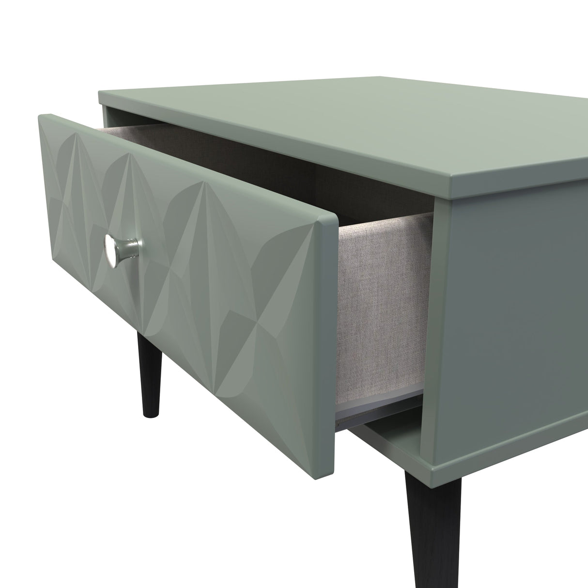 Pixel 1 Drawer Midi Chest with Dark Scandinavian Legs - Welcome Furniture