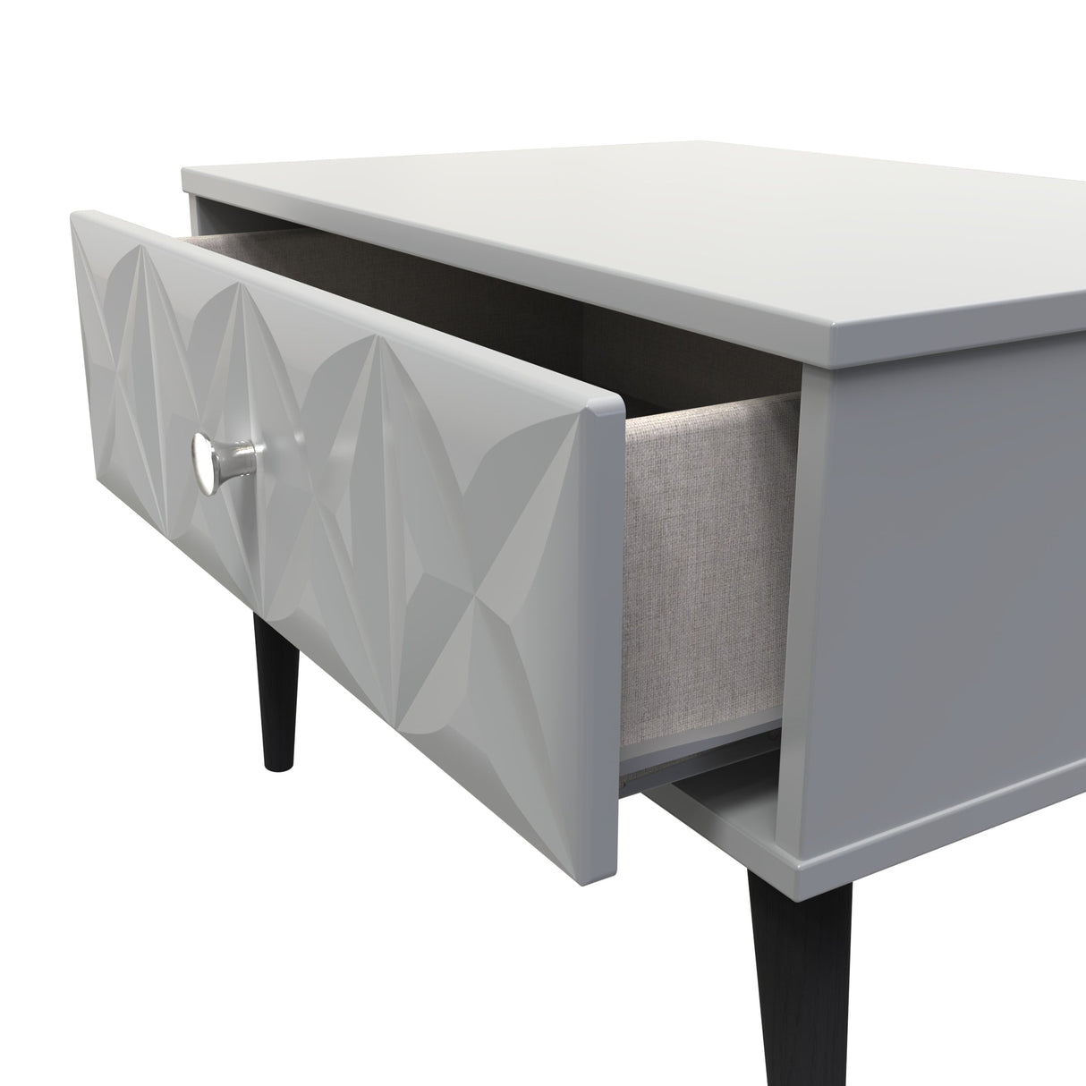 Pixel 1 Drawer Midi Chest with Dark Scandinavian Legs - Welcome Furniture