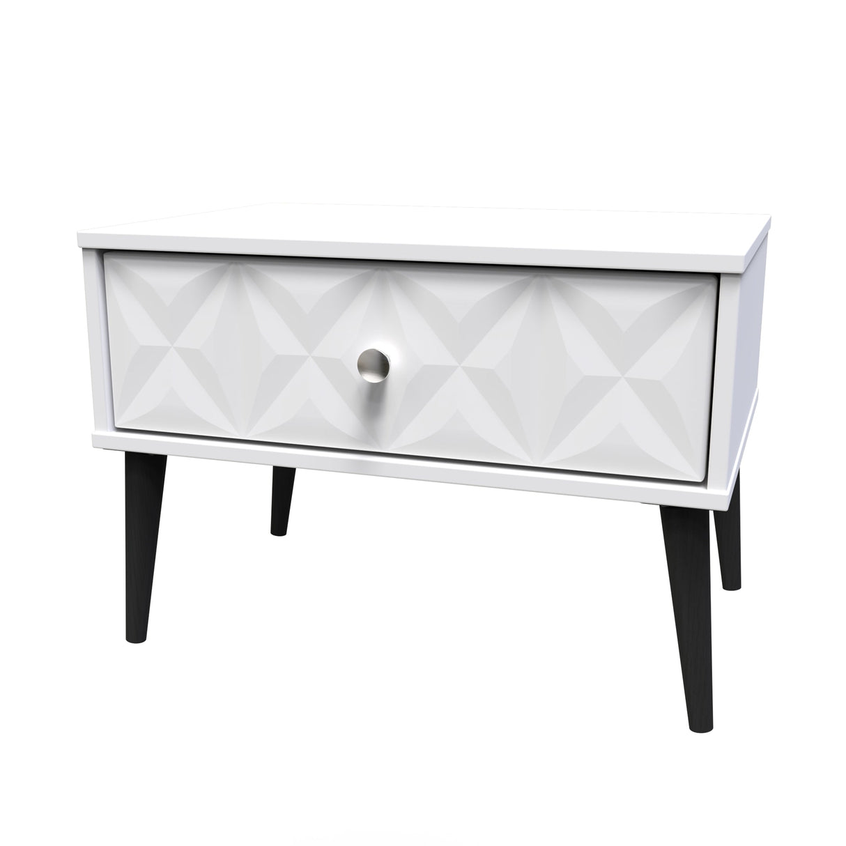 Pixel 1 Drawer Midi Chest with Dark Scandinavian Legs - Welcome Furniture