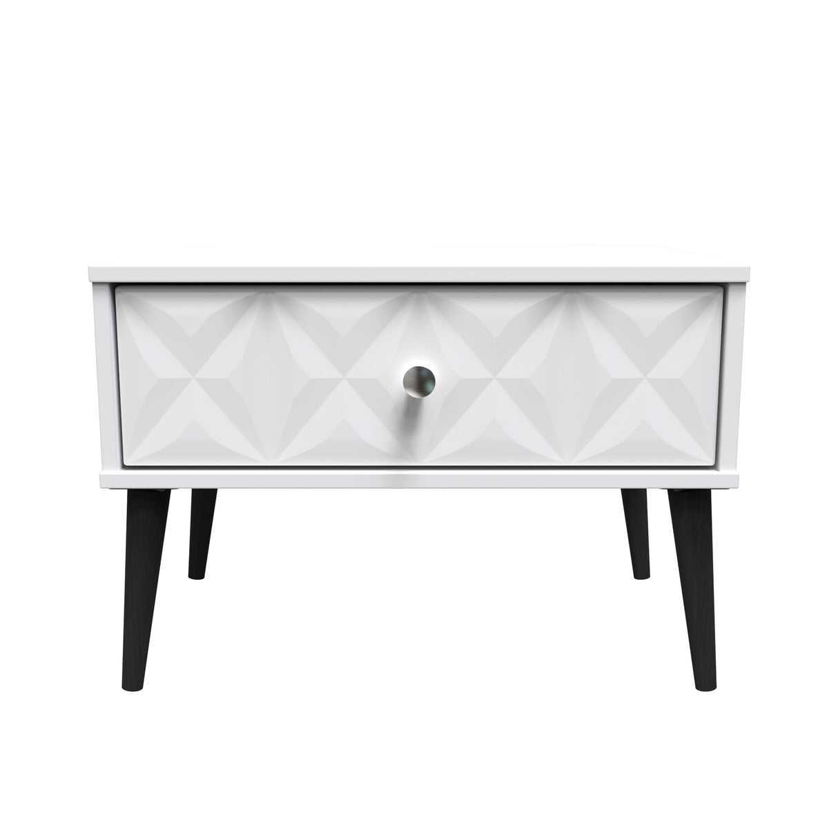 Pixel 1 Drawer Midi Chest with Dark Scandinavian Legs - Welcome Furniture