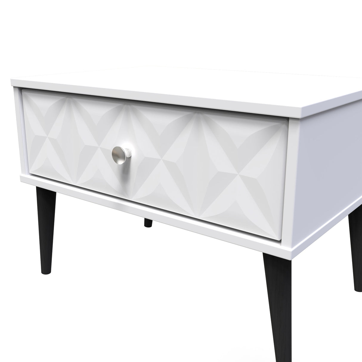 Pixel 1 Drawer Midi Chest with Dark Scandinavian Legs - Welcome Furniture
