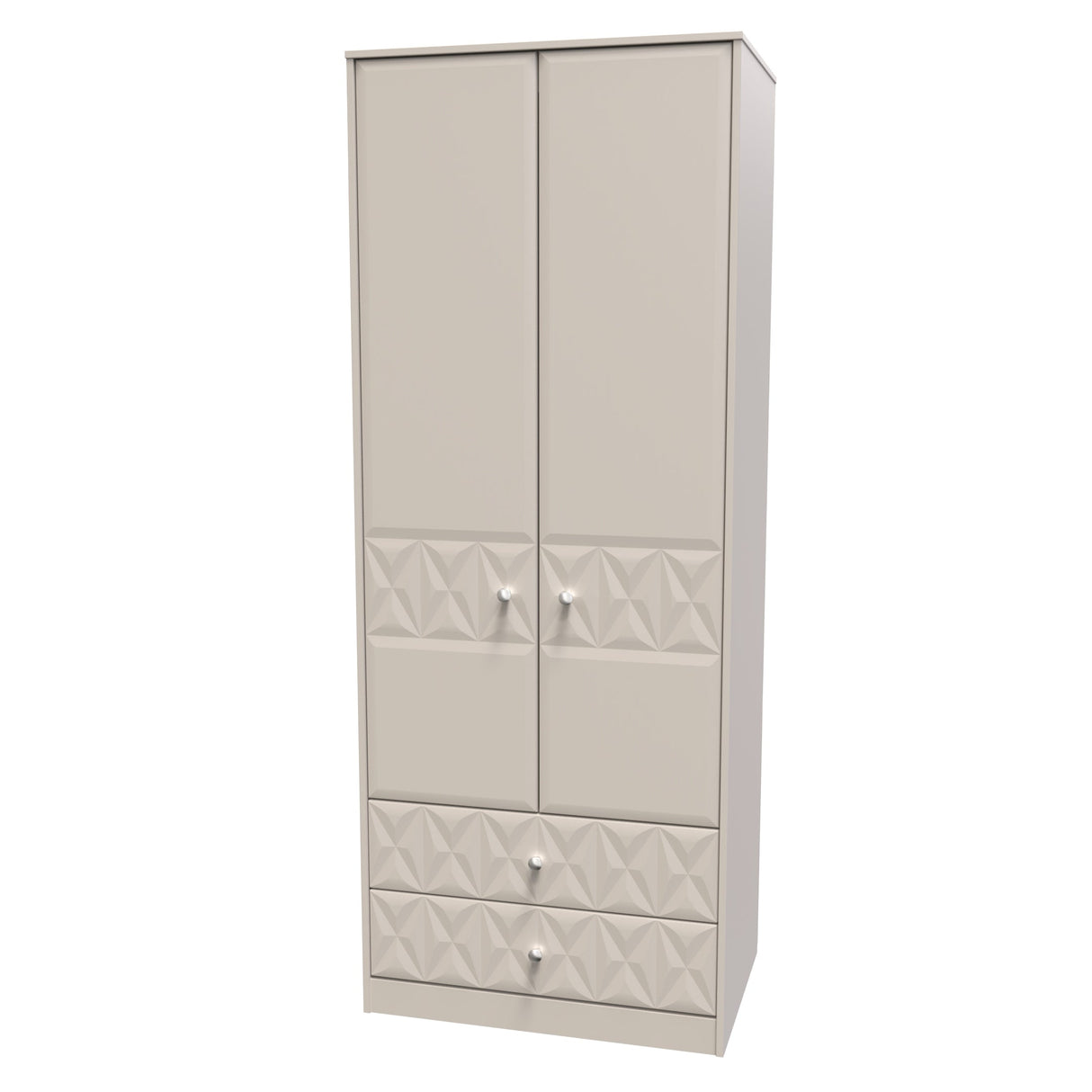 Pixel 2 Door 2 Drawer Wardrobe - Welcome Furniture