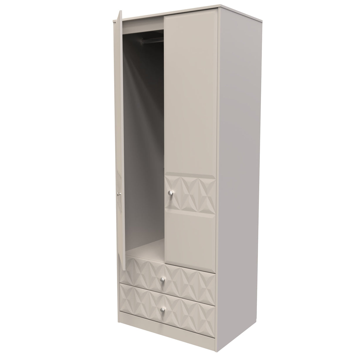 Pixel 2 Door 2 Drawer Wardrobe - Welcome Furniture