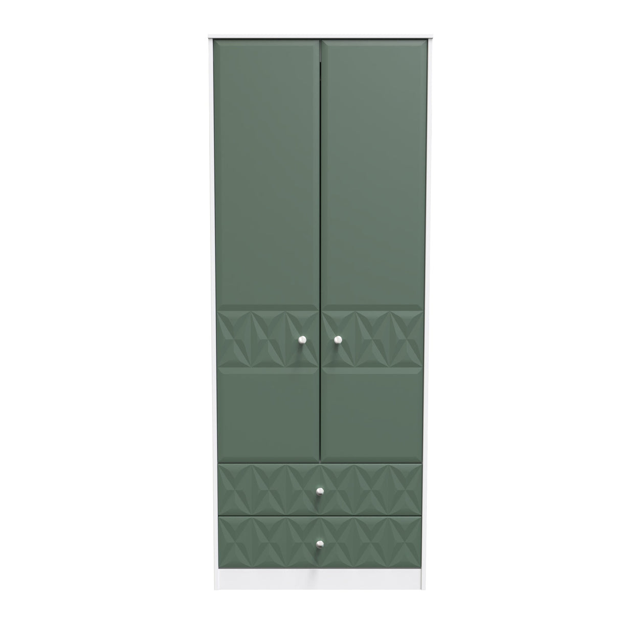 Pixel 2 Door 2 Drawer Wardrobe - Welcome Furniture