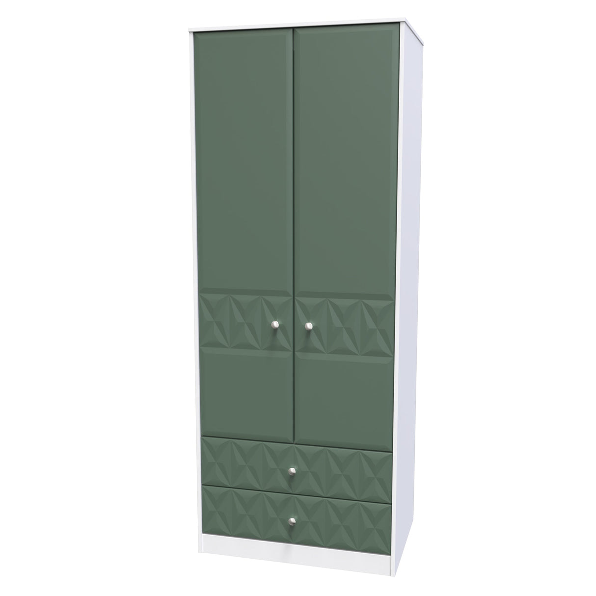 Pixel 2 Door 2 Drawer Wardrobe - Welcome Furniture