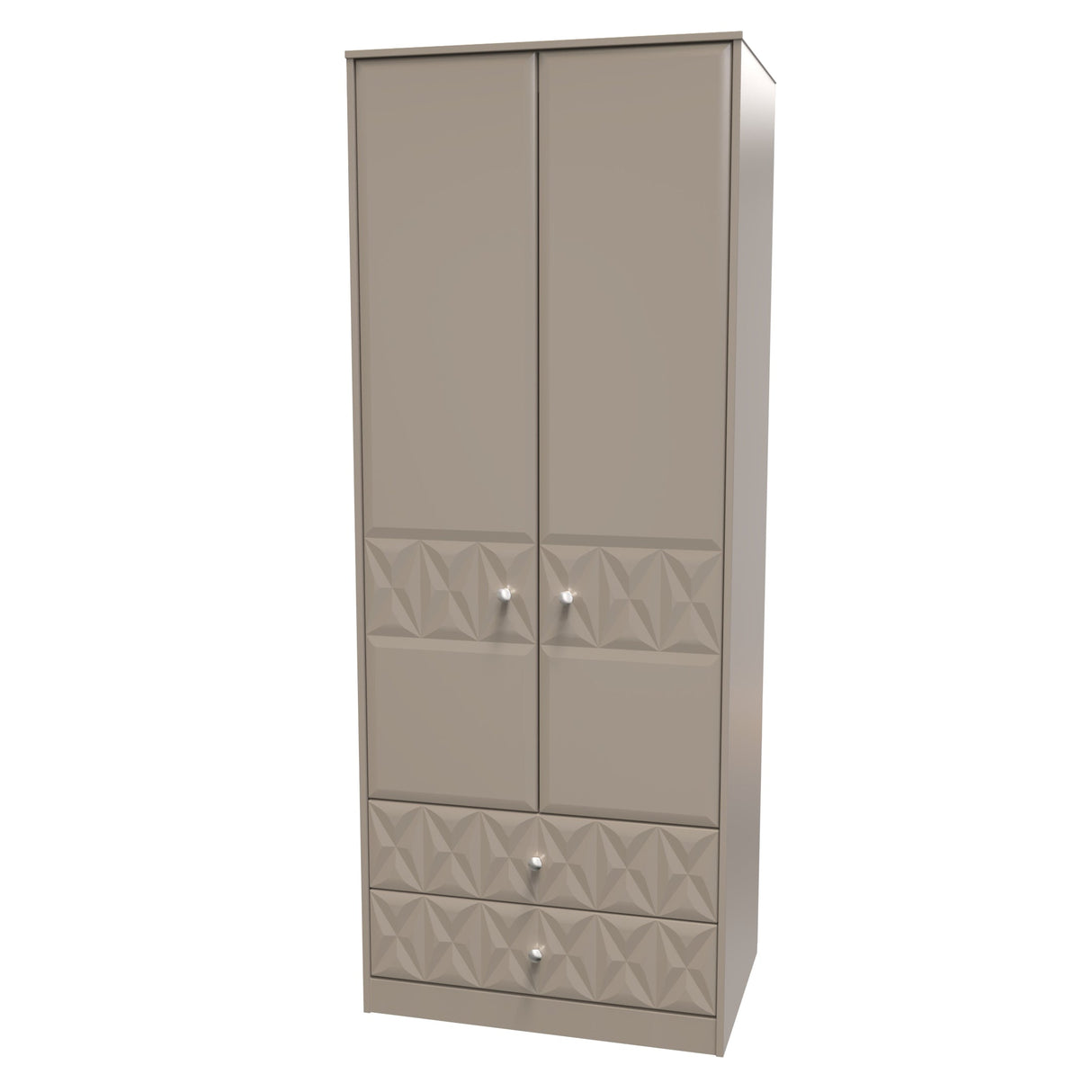 Pixel 2 Door 2 Drawer Wardrobe - Welcome Furniture
