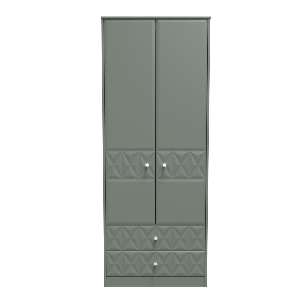 Pixel 2 Door 2 Drawer Wardrobe - Welcome Furniture