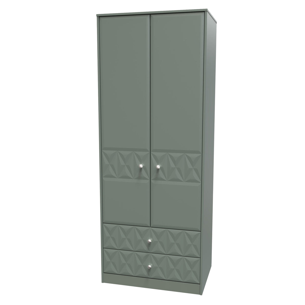 Pixel 2 Door 2 Drawer Wardrobe - Welcome Furniture