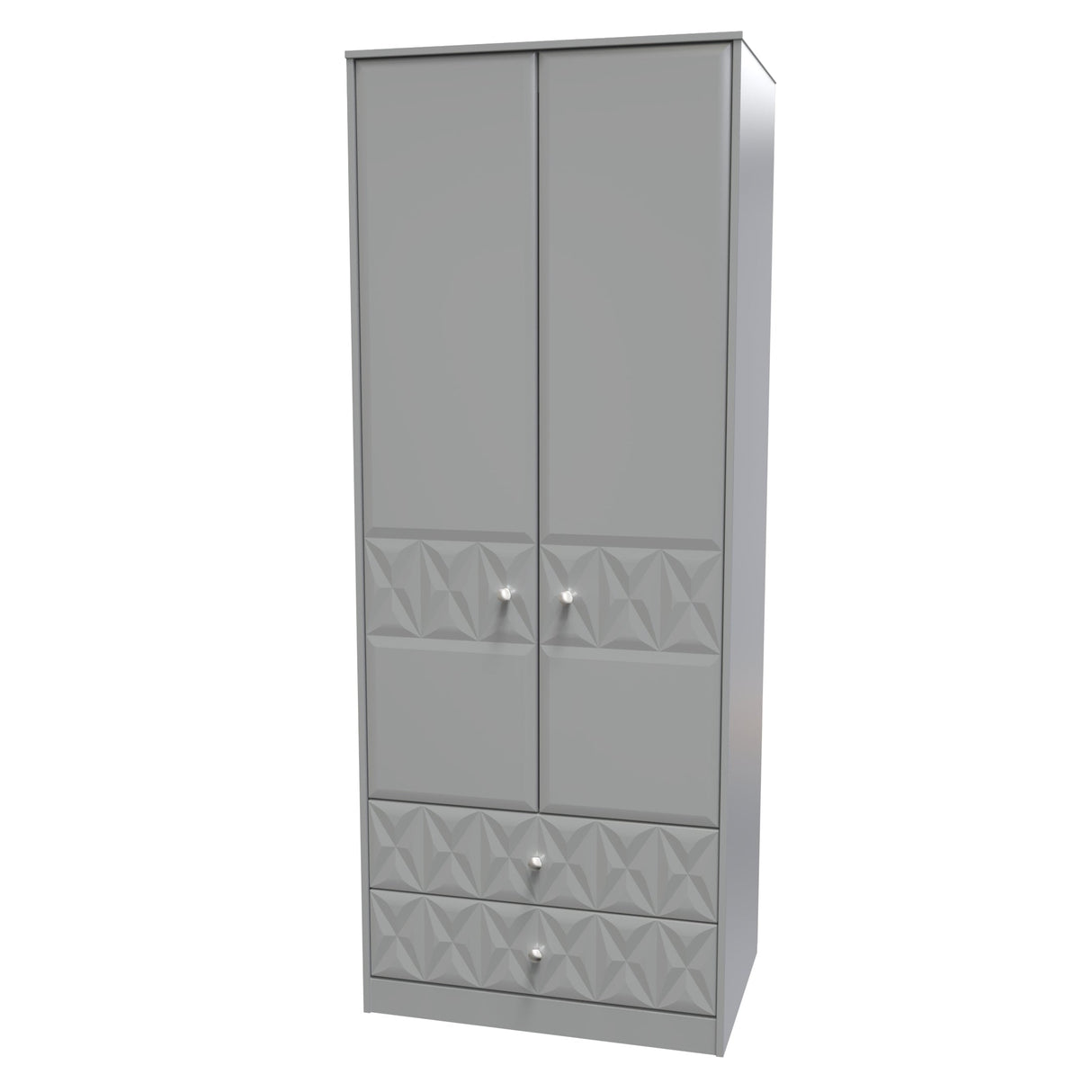 Pixel 2 Door 2 Drawer Wardrobe - Welcome Furniture