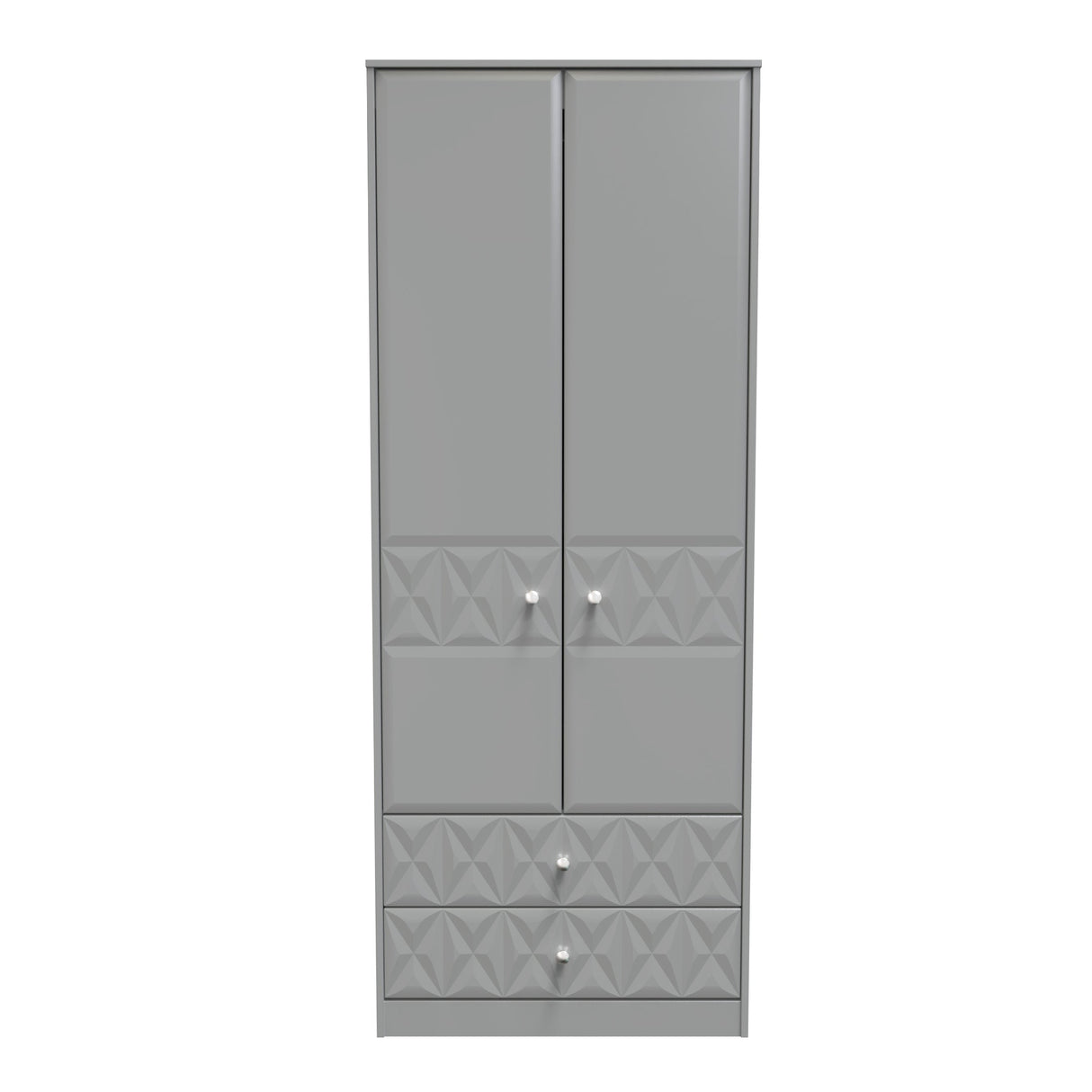 Pixel 2 Door 2 Drawer Wardrobe - Welcome Furniture