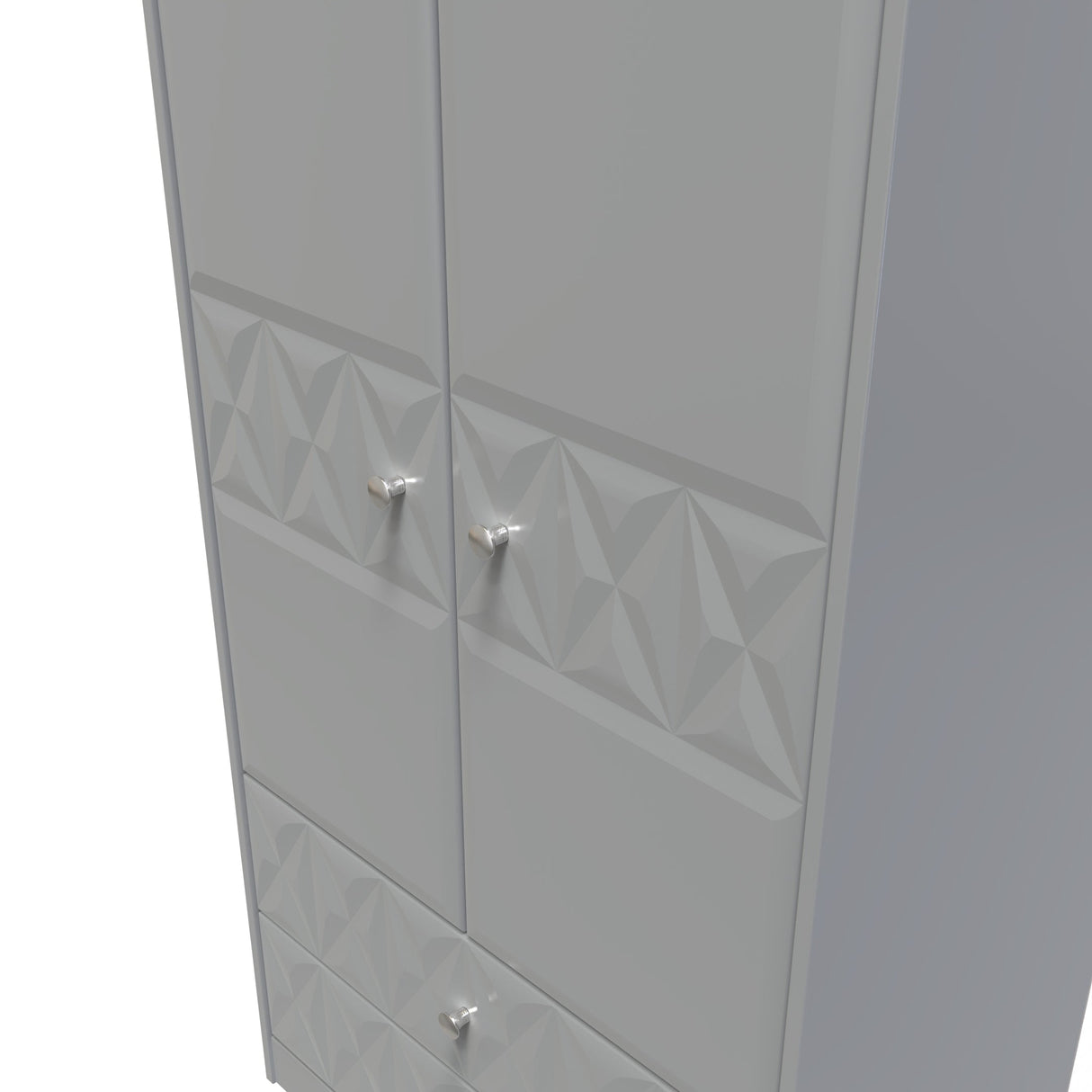 Pixel 2 Door 2 Drawer Wardrobe - Welcome Furniture
