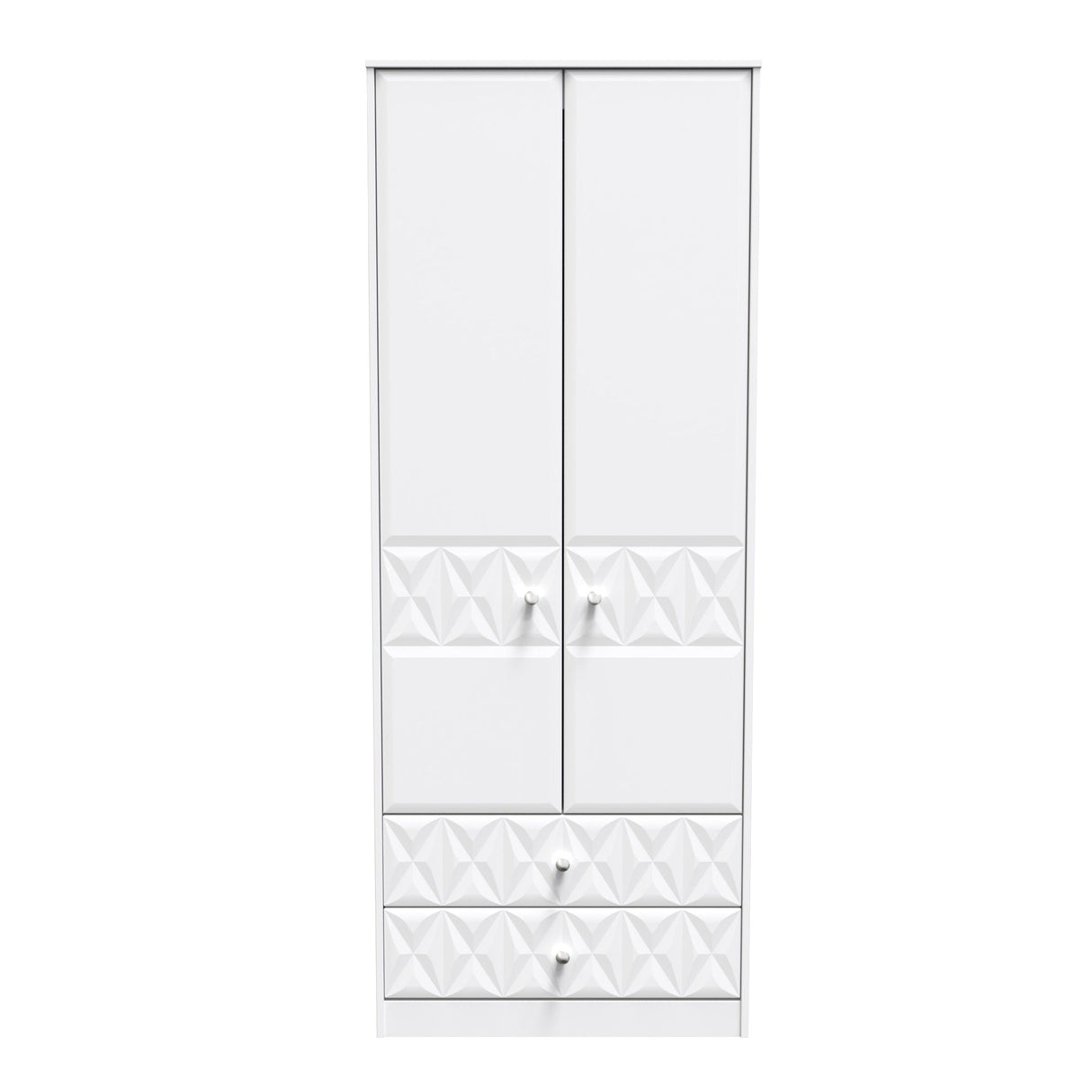 Pixel 2 Door 2 Drawer Wardrobe - Welcome Furniture