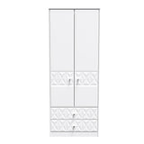 Pixel 2 Door 2 Drawer Wardrobe - Welcome Furniture