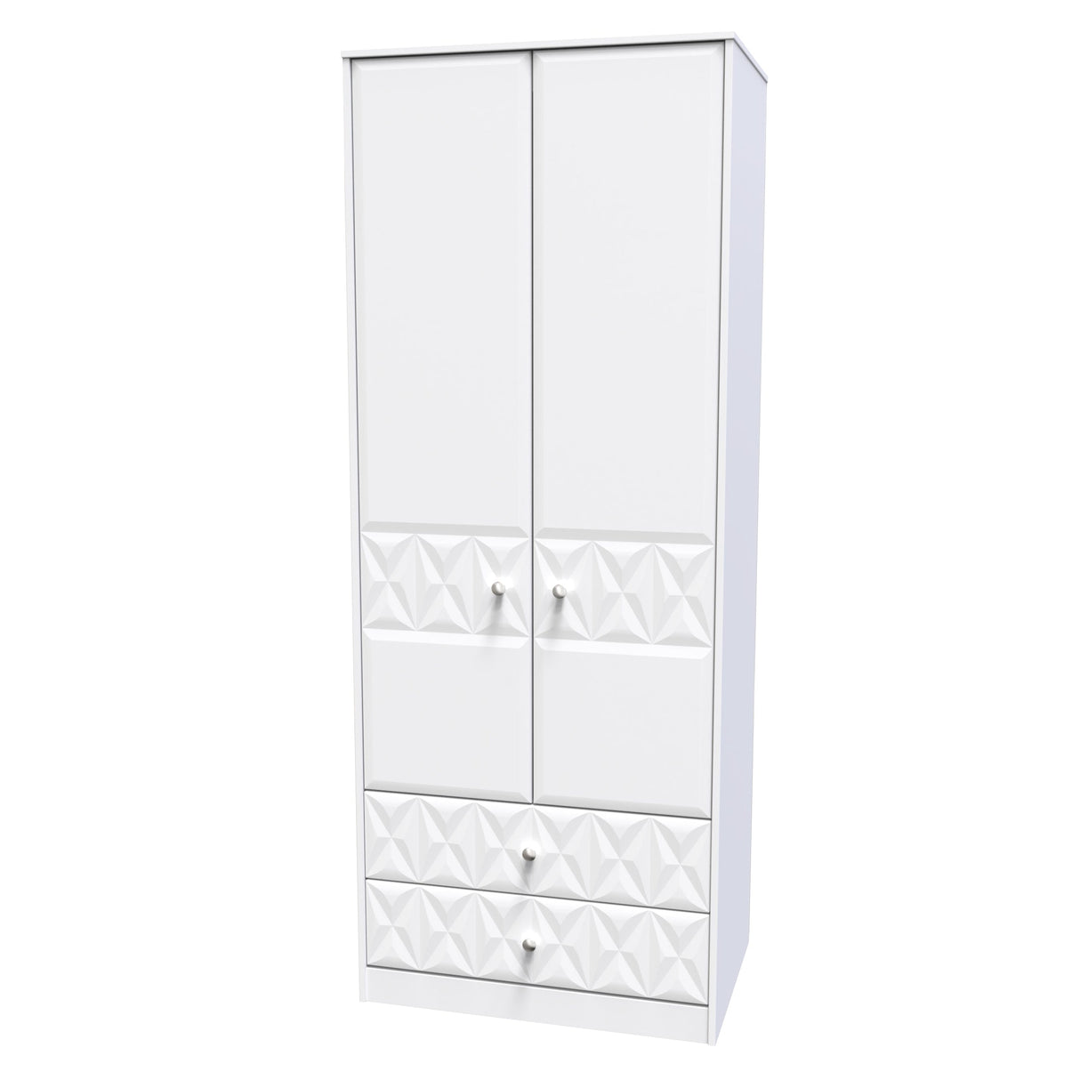 Pixel 2 Door 2 Drawer Wardrobe - Welcome Furniture