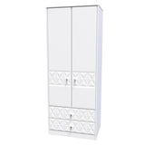 Pixel 2 Door 2 Drawer Wardrobe - Welcome Furniture
