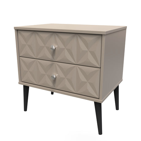 Pixel 2 Drawer Midi Chest with Dark Scandinavian Legs - Welcome Furniture
