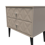 Pixel 2 Drawer Midi Chest with Dark Scandinavian Legs - Welcome Furniture