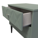 Pixel 2 Drawer Midi Chest with Dark Scandinavian Legs - Welcome Furniture