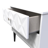 Pixel 2 Drawer Midi Chest with Dark Scandinavian Legs - Welcome Furniture