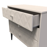 Pixel 3 Drawer Chest with Dark Scandinavian Legs - Welcome Furniture