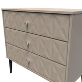Pixel 3 Drawer Chest with Dark Scandinavian Legs - Welcome Furniture