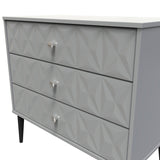 Pixel 3 Drawer Chest with Dark Scandinavian Legs - Welcome Furniture