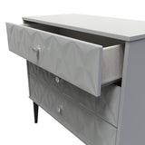 Pixel 3 Drawer Chest with Dark Scandinavian Legs - Welcome Furniture