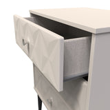Pixel 3 Drawer Midi Chest with Dark Scandinavian Legs - Welcome Furniture