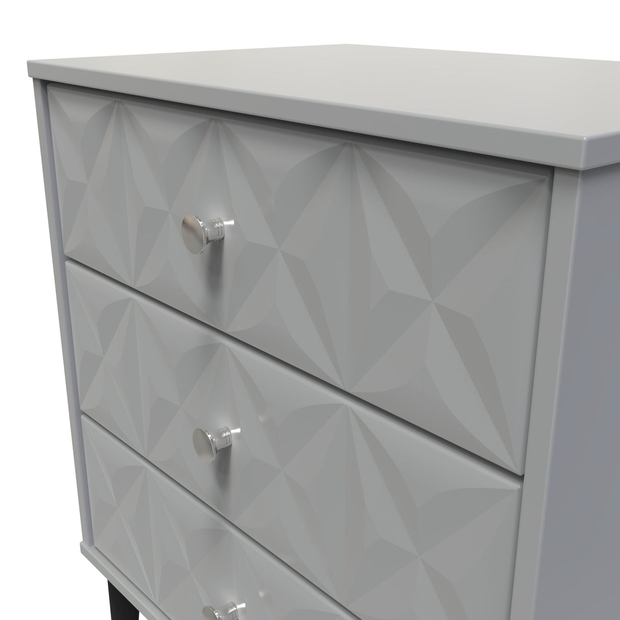 Pixel 3 Drawer Midi Chest with Dark Scandinavian Legs - Welcome Furniture