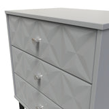 Pixel 3 Drawer Midi Chest with Dark Scandinavian Legs - Welcome Furniture