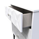 Pixel 3 Drawer Midi Chest with Dark Scandinavian Legs - Welcome Furniture