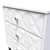 Pixel 3 Drawer Midi Chest with Dark Scandinavian Legs - Welcome Furniture